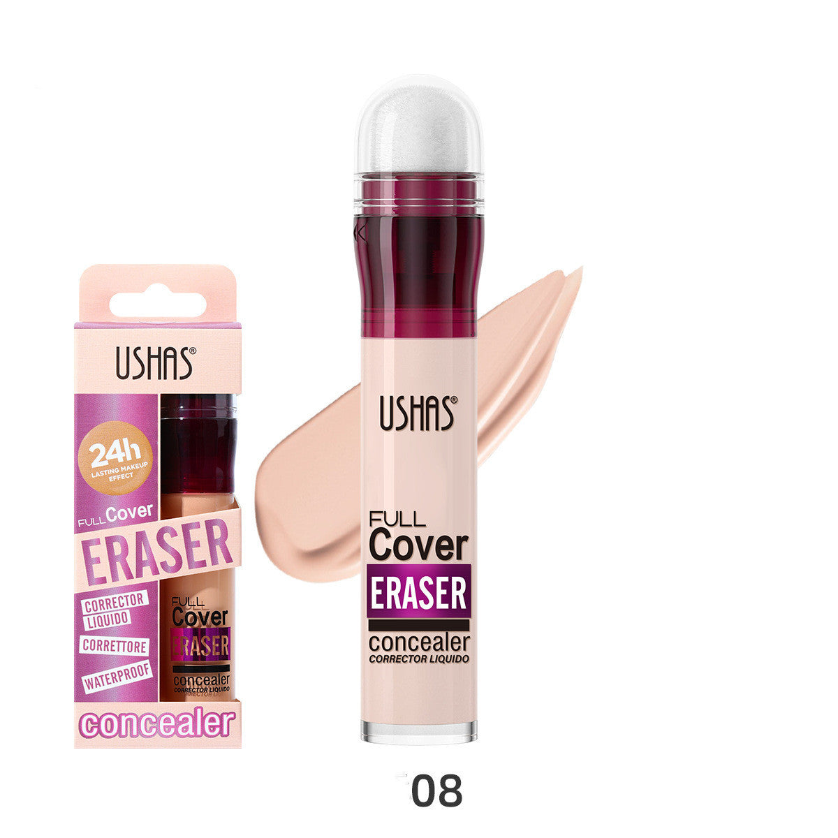 12 Colors Sponge Head Liquid Foundation Makeup Liquid Concealer Long Lasting Smear-proof Makeup Waterproof Concealer