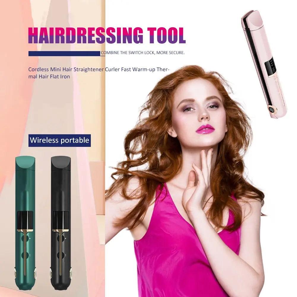 Portable Hair Curler  Straightener - Zera