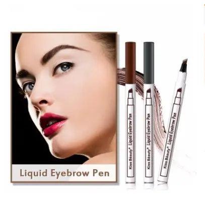 Waterproof Natural Eyebrow Pen Four-claw Eye Brow Tint Fork Tip Eyebrow Tattoo Pencil - Zera