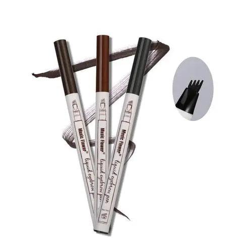 Waterproof Natural Eyebrow Pen Four-claw Eye Brow Tint Fork Tip Eyebrow Tattoo Pencil - Zera