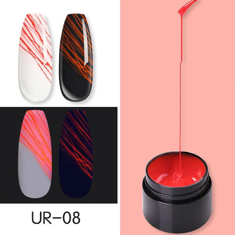 Manicure Luminous Nail Art Spider Nail Gel UV Nail Polish - Zera