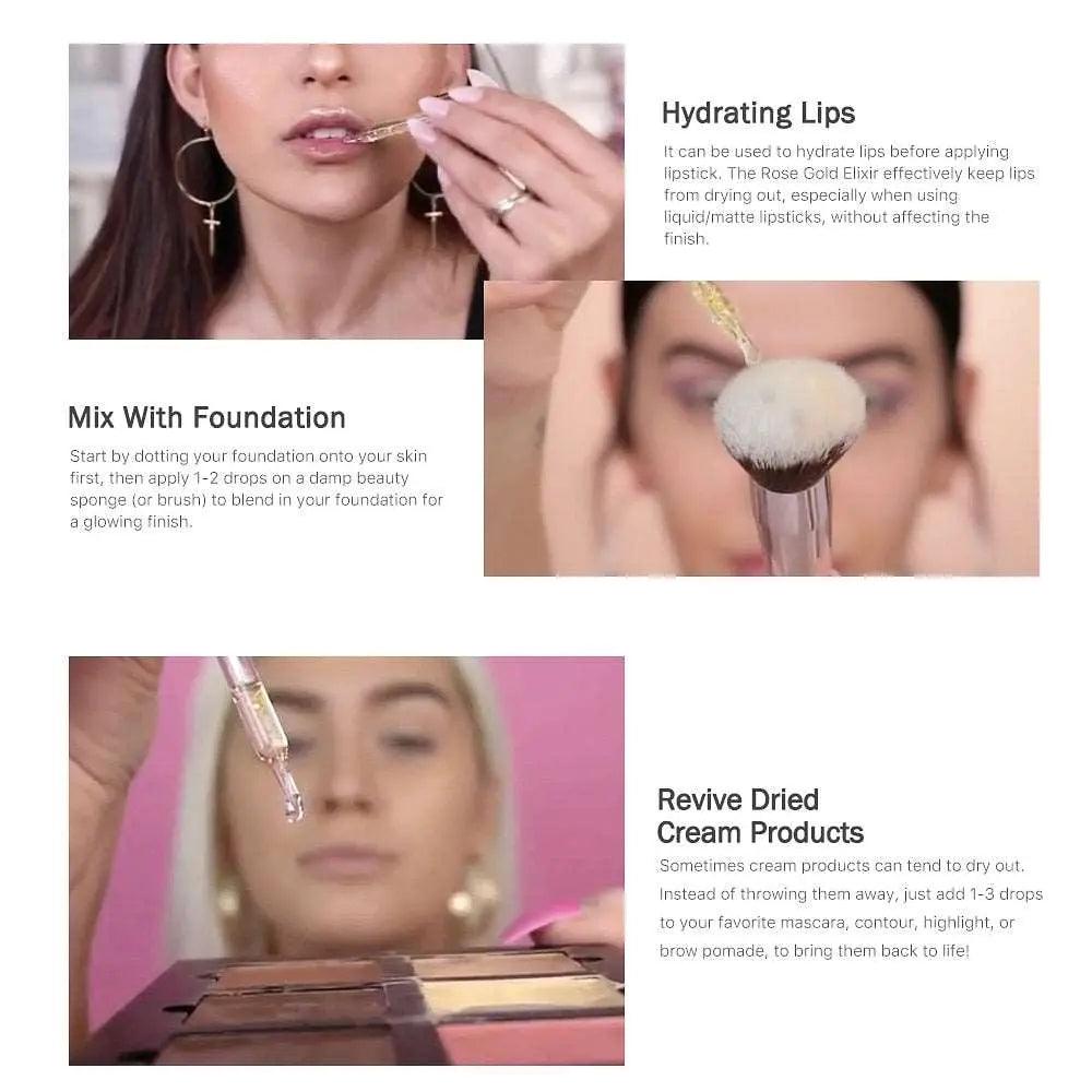 Hydrating Lips with Rose Gold Elixir - Lips love it!