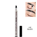 Waterproof Natural Eyebrow Pen Four-claw Eye Brow Tint Fork Tip Eyebrow Tattoo Pencil - Zera