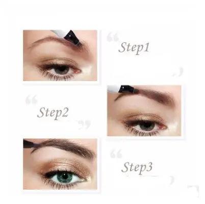 Waterproof Natural Eyebrow Pen Four-claw Eye Brow Tint Fork Tip Eyebrow Tattoo Pencil - Zera