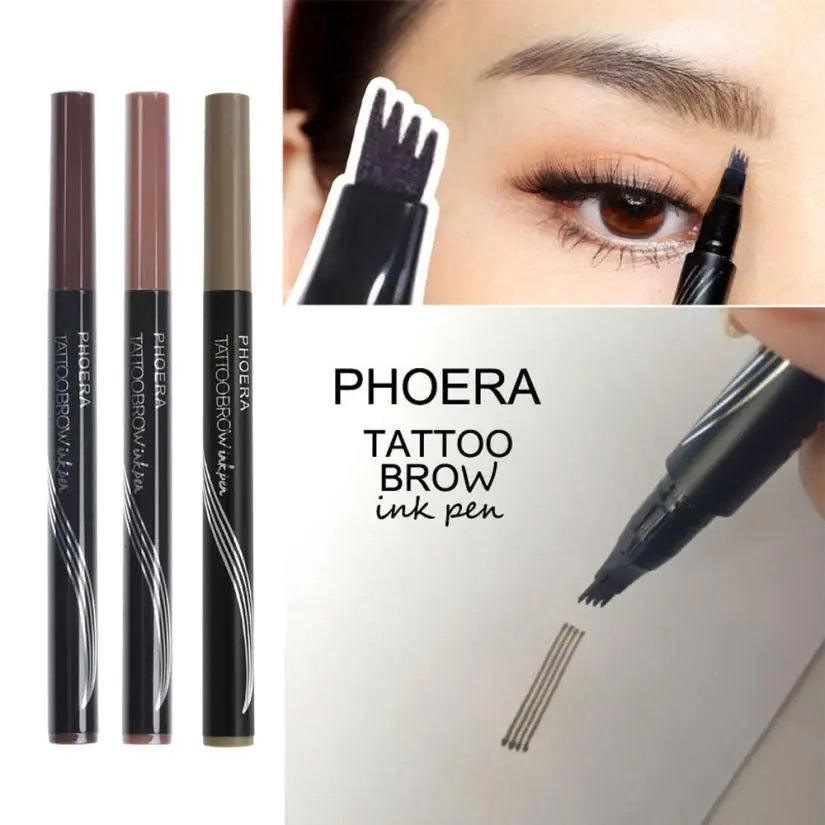 New Long Lasting Ultra-Fine Four-Comb Eyebrow Pencil - Zera