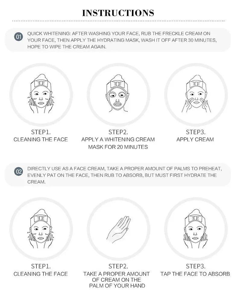 Whitening And Freckle Cream To Reduce Spots And Moisturizing - Zera