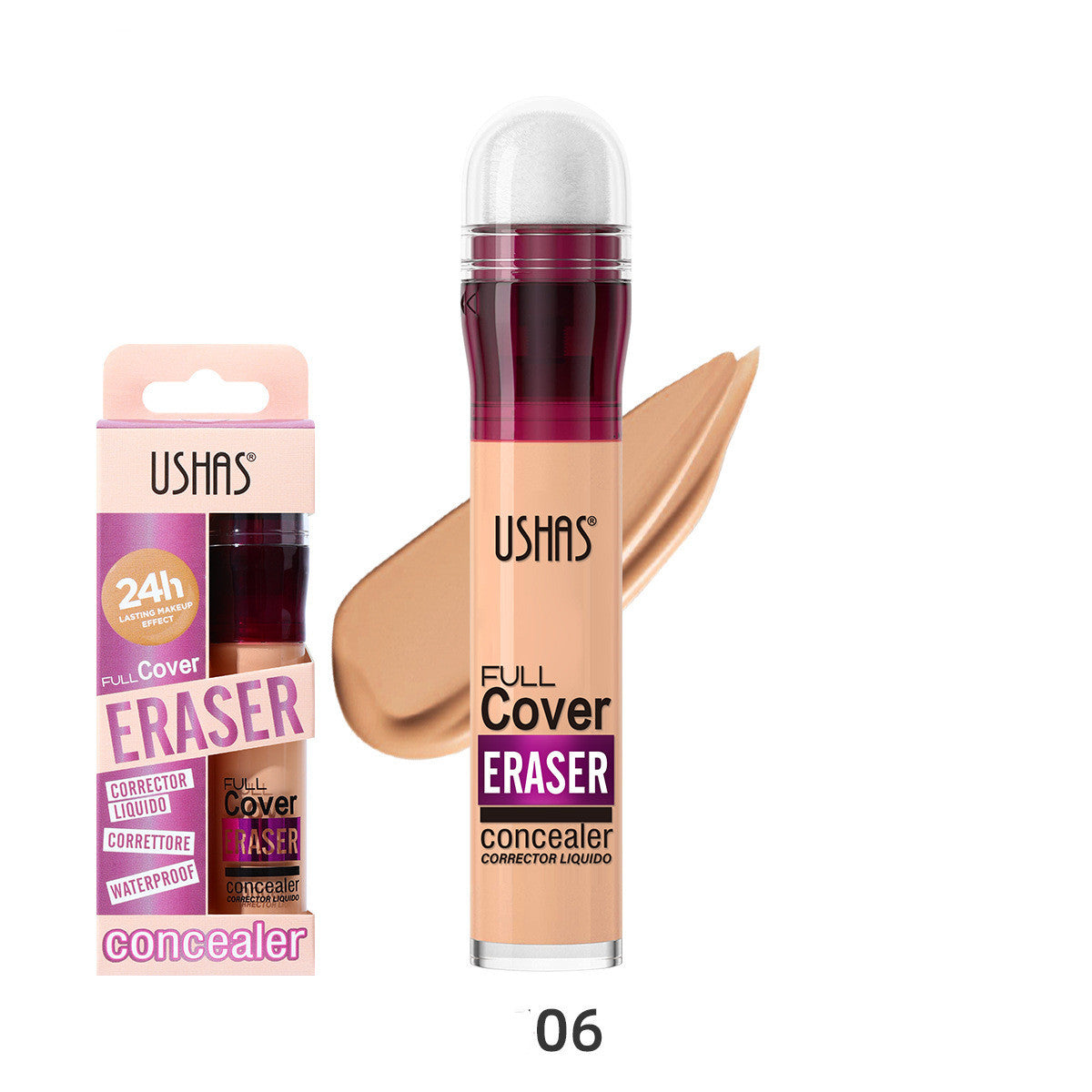 12 Colors Sponge Head Liquid Foundation Makeup Liquid Concealer Long Lasting Smear-proof Makeup Waterproof Concealer
