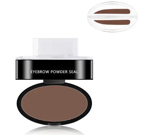 Eyebrow Powder Stamp Tint Stencil Kit Cosmetics Professional Makeup Waterproof Eye Brow Stamp Lift Eyebrow Enhancers Stencil Kit - Zera