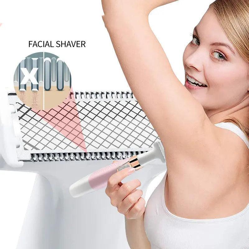 Electric Hair Removal Device Female USB Shaver 5 In 1 Eyebrow Trimmer - BEAUTIRON