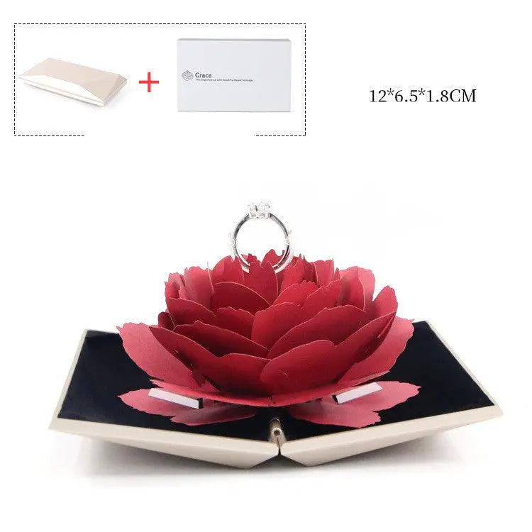 Rotating rose ring box - BEAUTIRON