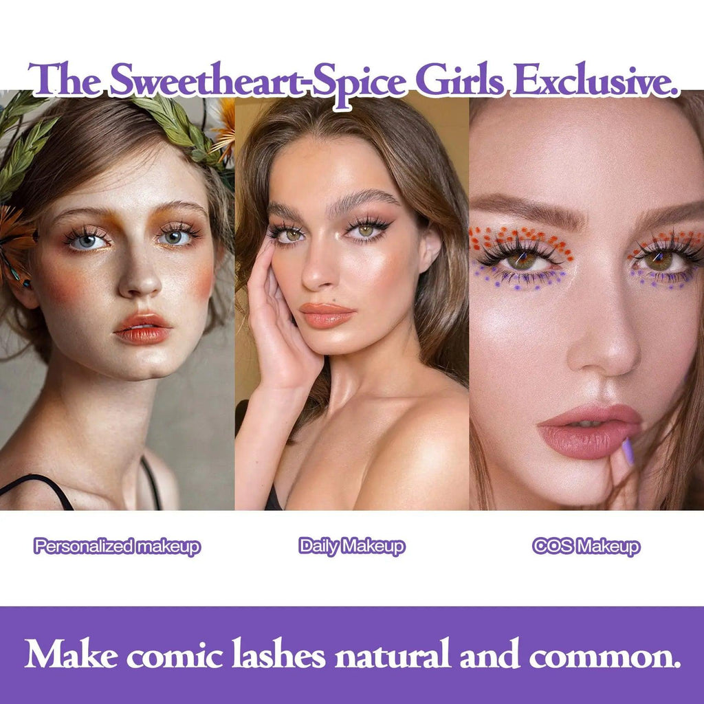 5 Pairs Manga Lashes New Arrival Anime Cosplay Natural Wispy  Korean Makeup Artificial False Eyelashes - Zera