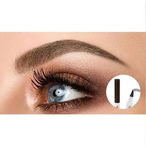 Waterproof Natural Eyebrow Pen Four-claw Eye Brow Tint Fork Tip Eyebrow Tattoo Pencil - Zera