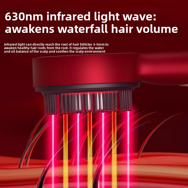 Red Light Scalp Massager ? Electric Hair Growth Comb with Oil Applicator & Massage