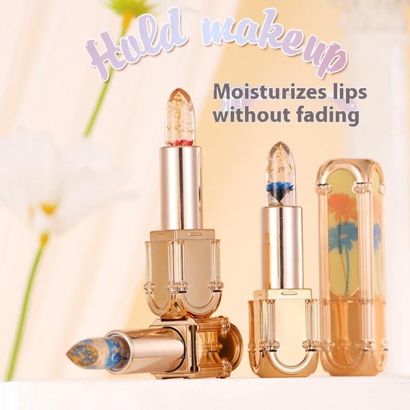 Women's Jelly Warm Flower Square Tube Lipstick Zera