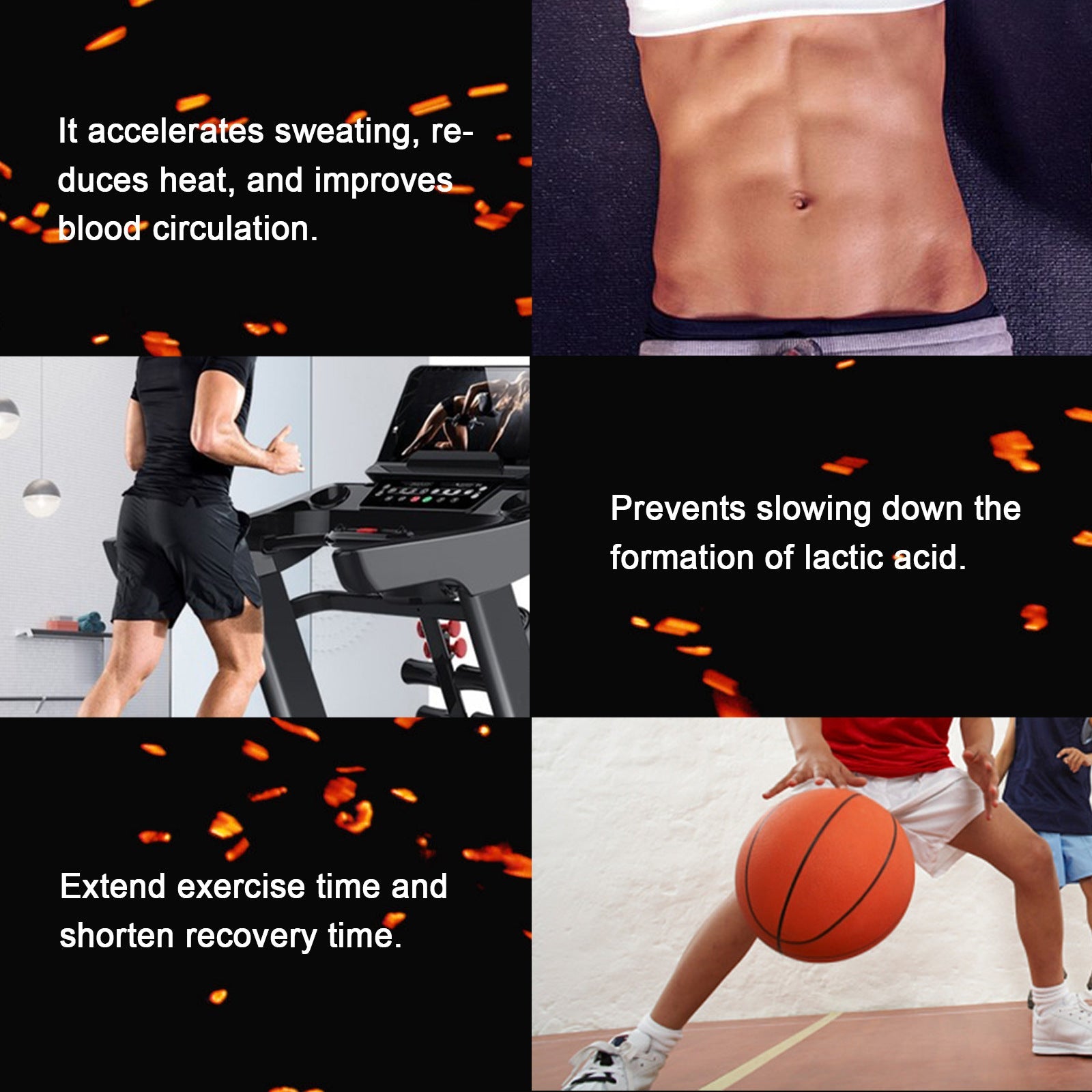 Strengthen Muscle Body Sculpting Sports Sweat Line Massage Cream