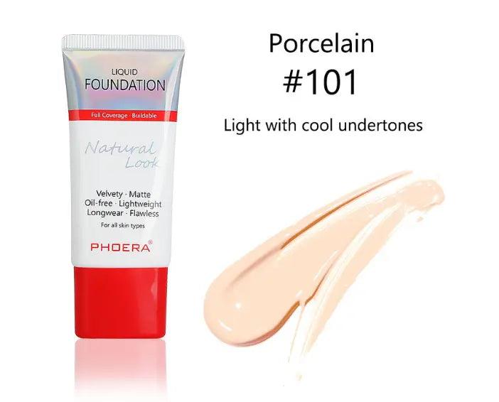 Matte, Silky, Tube Liquid Foundation, Ladies Products - Zera