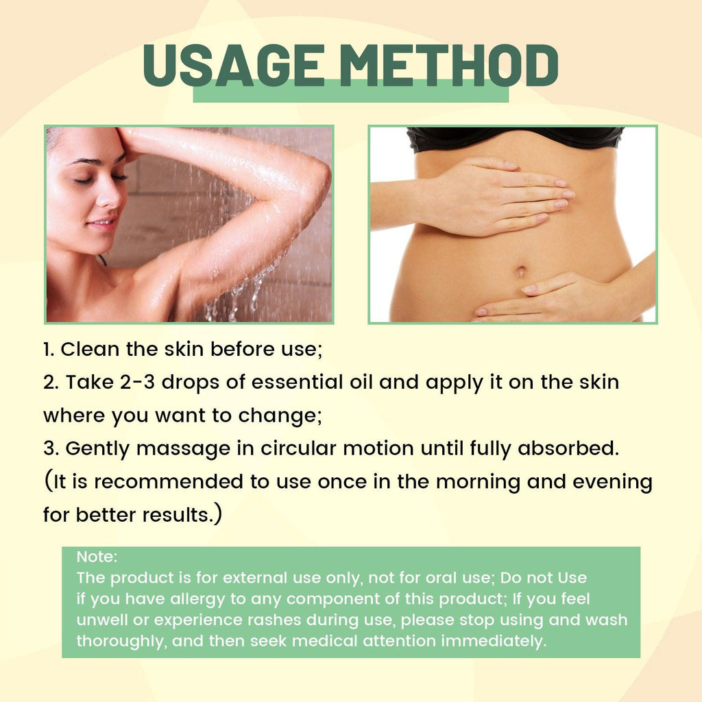 Therapeutic oil for body tightening, collagen massage, slimming and shaping the abdomen
