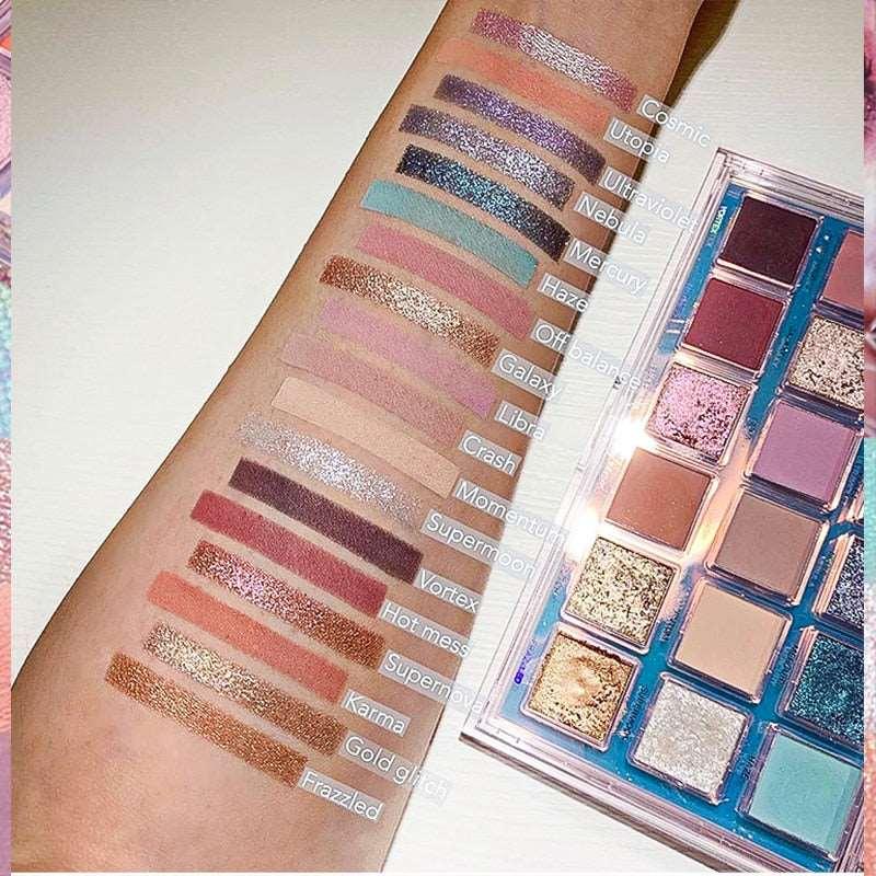 Professional Makeup Artist Blending Slate Eyeshadows