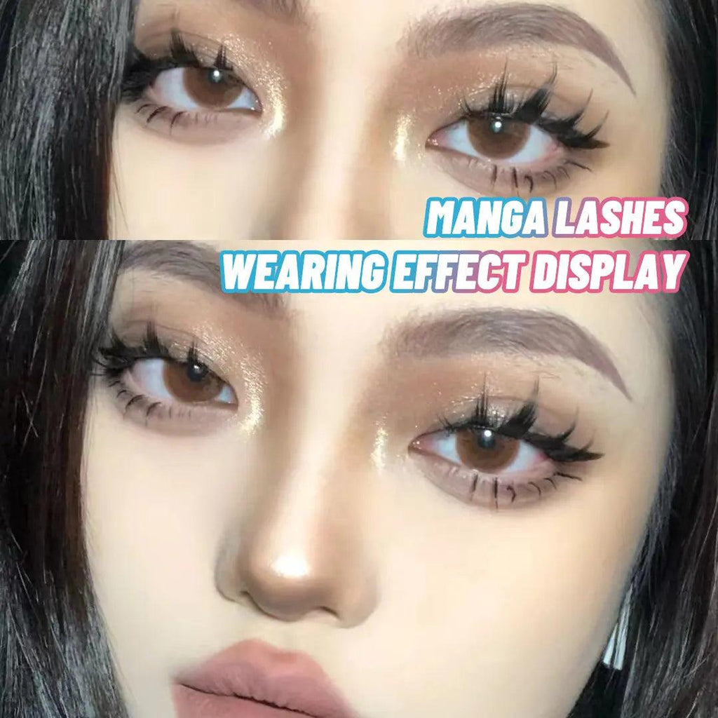 5 Pairs Manga Lashes New Arrival Anime Cosplay Natural Wispy  Korean Makeup Artificial False Eyelashes - Zera