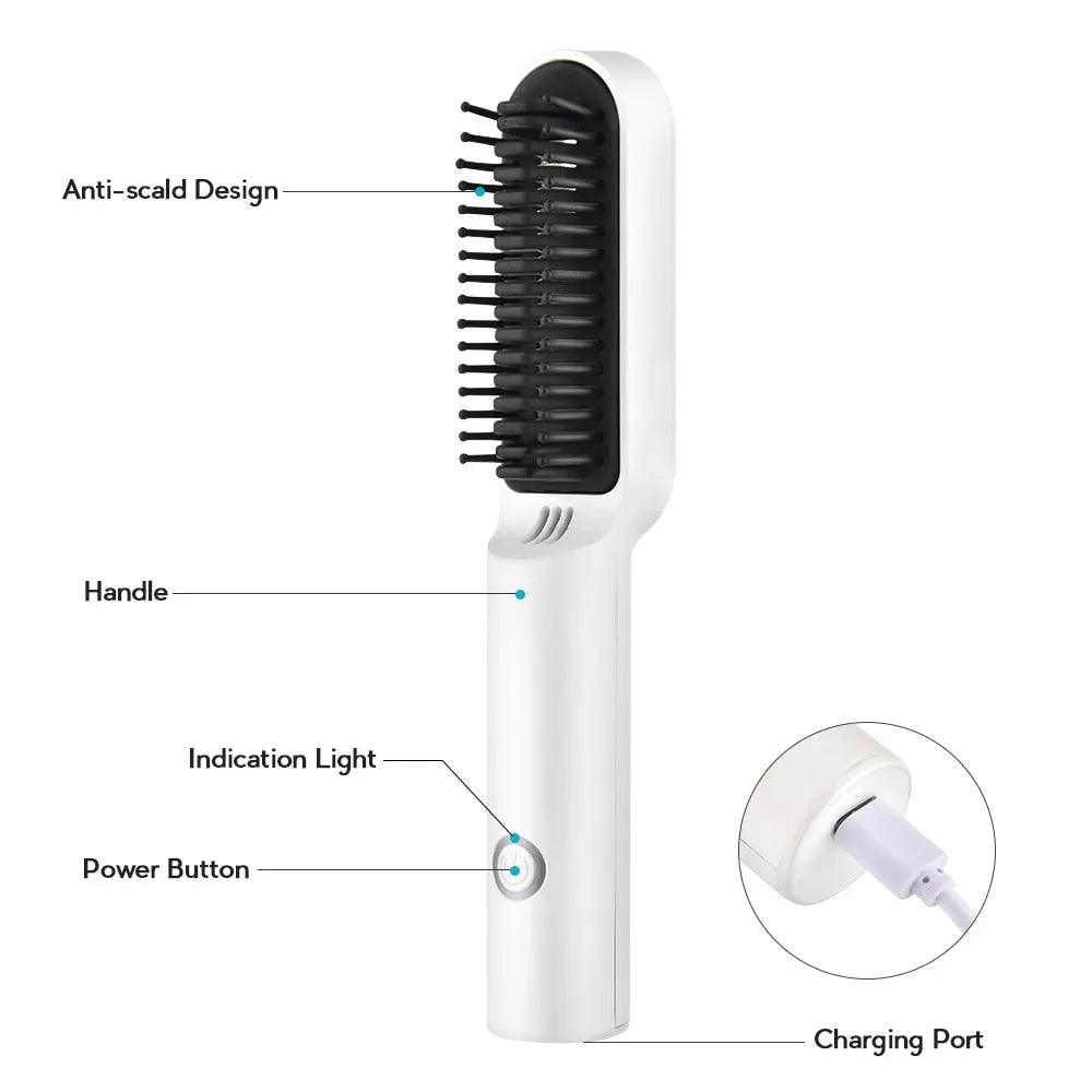 Wireless Heating Hair Styling Comb - Zera