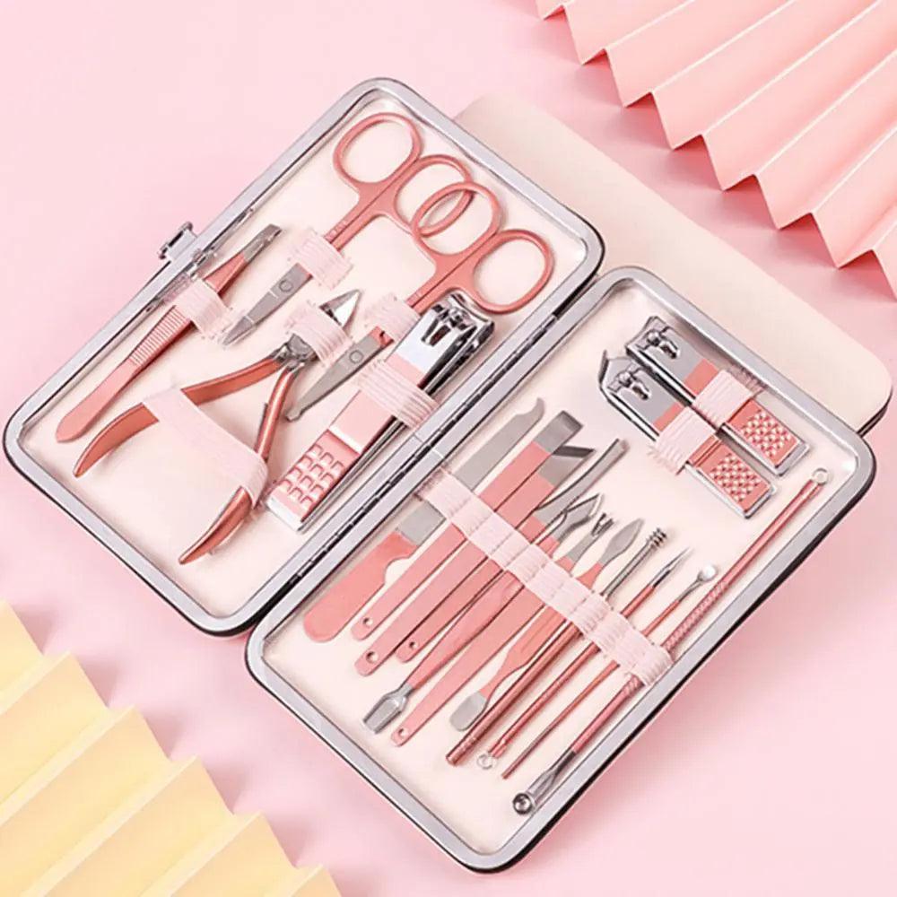 Professional Scissors Nail Clippers Set Ear Spoon Dead Skin Pliers Nail Cutting Pliers Pedicure Knife Nail Groove Trimmers - Zera