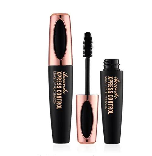 4D Mascara Lengthening Waterproof Eyelashes Eye Mascara Black Volume With Silk Fibers Brush Eyelash Makeup Tool Cosmetics - Zera
