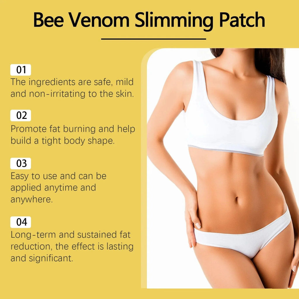 South Moon 10pcs Bee Venom Body Shaping Patch Belly Slimming Weight Loss Detox Abdominal Relieve Stress Muscle Tighten Patches