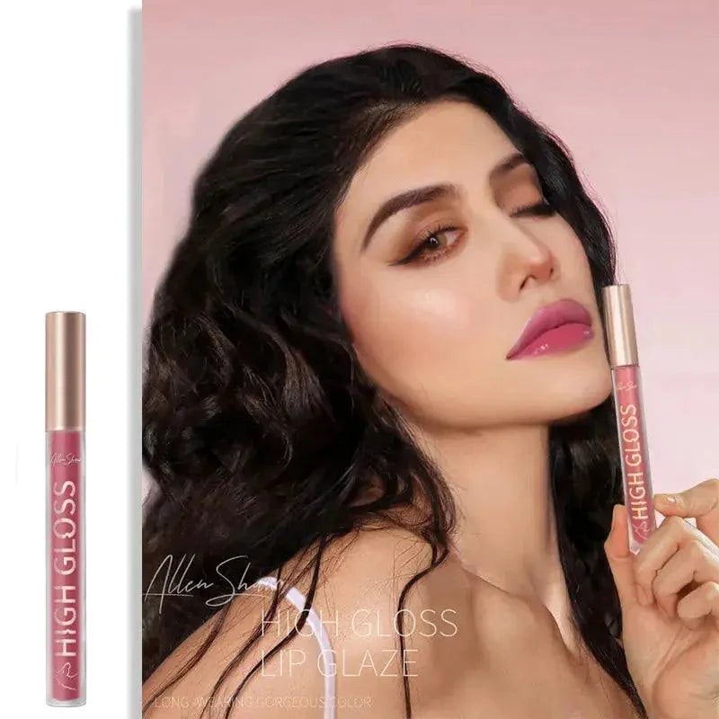 Nude Pink Lip Gloss - Shimmer, Waterproof, Long-Lasting - BEAUTIRON