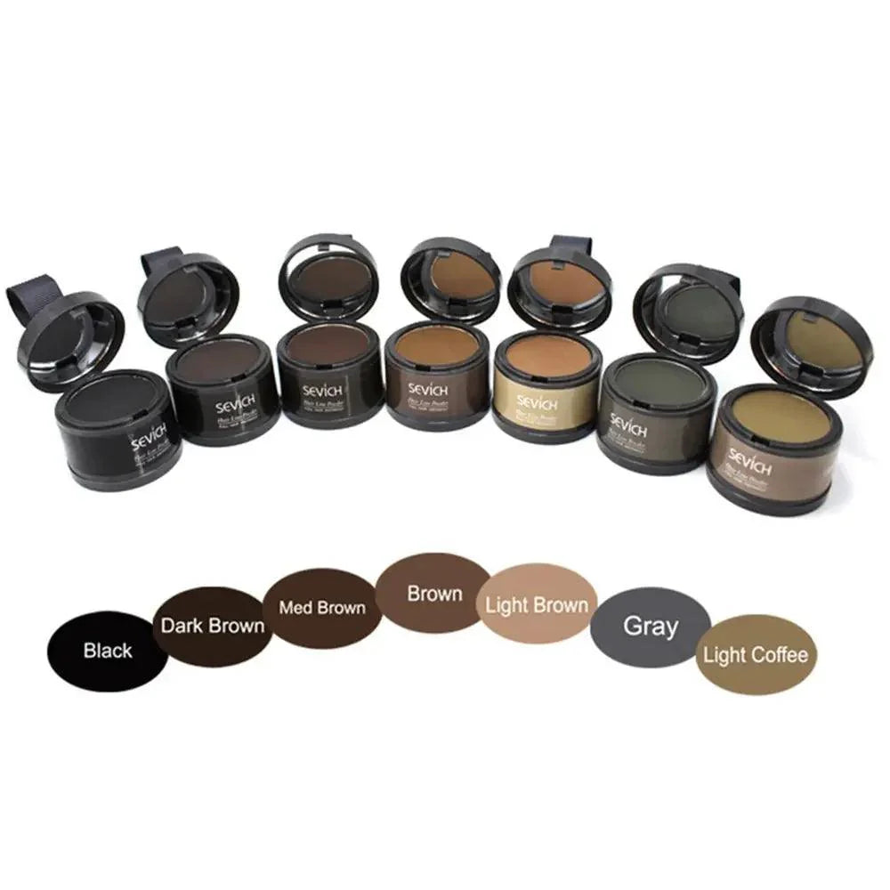 1PC Hairline Repair Filling Powder With Puff Sevich Fluffy Thin Powder Pang Line Shadow Powder Forehead Hair Makeup Concealer - BEAUTIRON