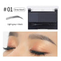Double Color Eyebrow Powder Professional Makeup Palette Eyebrow Stamp Eye Brow Enhancers Eye Brows Shadow Make Up Brow Powder - BEAUTIRON
