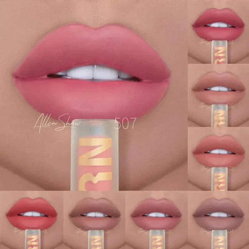 Nude Pink Lip Gloss - Shimmer, Waterproof, Long-Lasting - BEAUTIRON