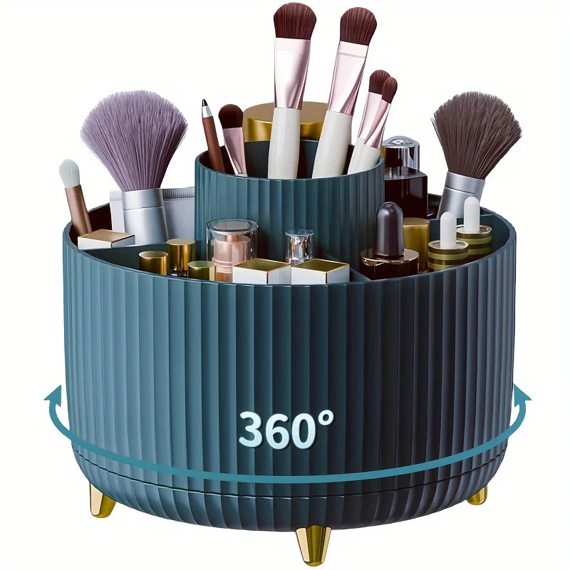 Rotatable Cosmetic Organizer – Large-Capacity Makeup Storage Box
