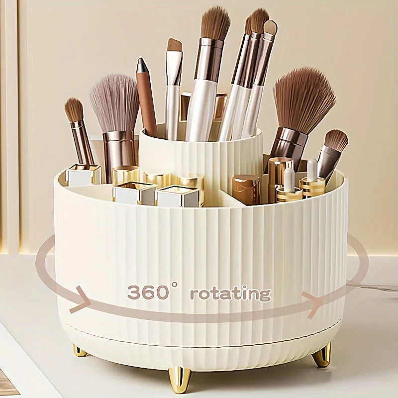 Rotatable Cosmetic Organizer – Large-Capacity Makeup Storage Box