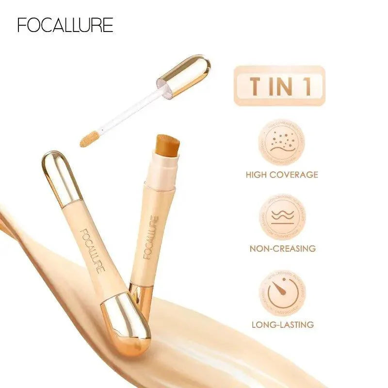 FOCALLURE Matte Flawless Liquid Concealer Foundation Cream Professional Concealing Eye Dark Circle Long-lasting Face Cosmetics - BEAUTIRON