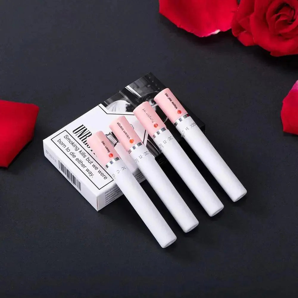 Unveil Your Beauty: Creative Cigarette Lipstick Set - 4 Color Matte Lip Gloss for Long-Lasting Glamour - BEAUTIRON