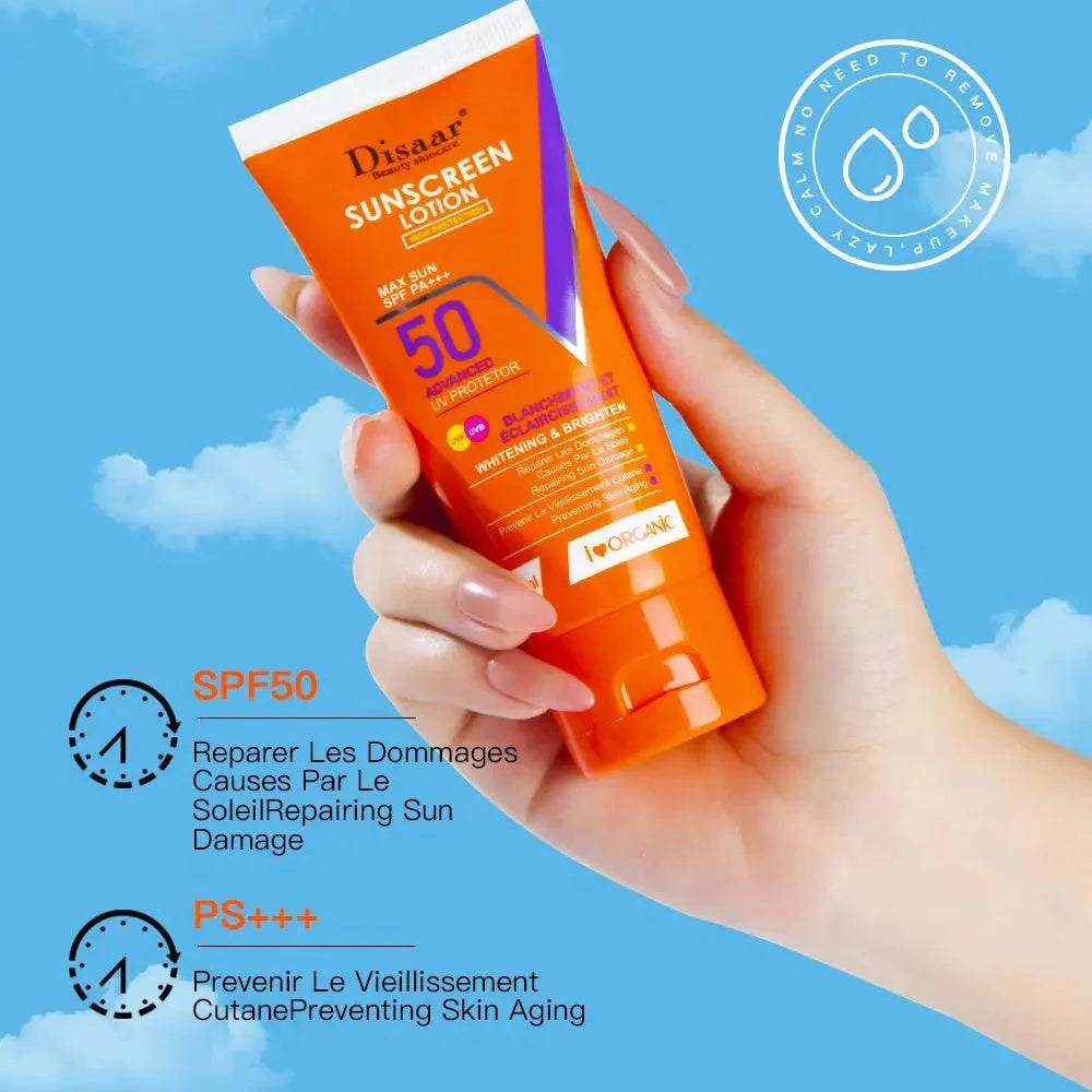 Disaar Facial Sunscreen SPF 50/60/90 UV Protective Sun Cream Moisturizing Skin Body Sunscreens Anti Sun Face Protection - BEAUTIRON