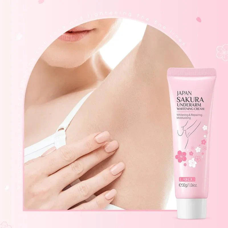 Laikou Sakura Underarm Cream Knee Buttocks Dark Skin  Improve Melanin Pigmentation Korean Skin Care Produ 30g