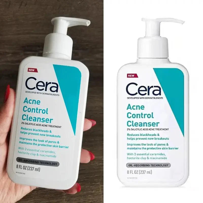 237ML Ceramide Acne Control Face Cleanser 2% Salicylic Acid Acne Removal Oil Control Rich Form Gentle Moisturising Facial Wash - BEAUTIRON