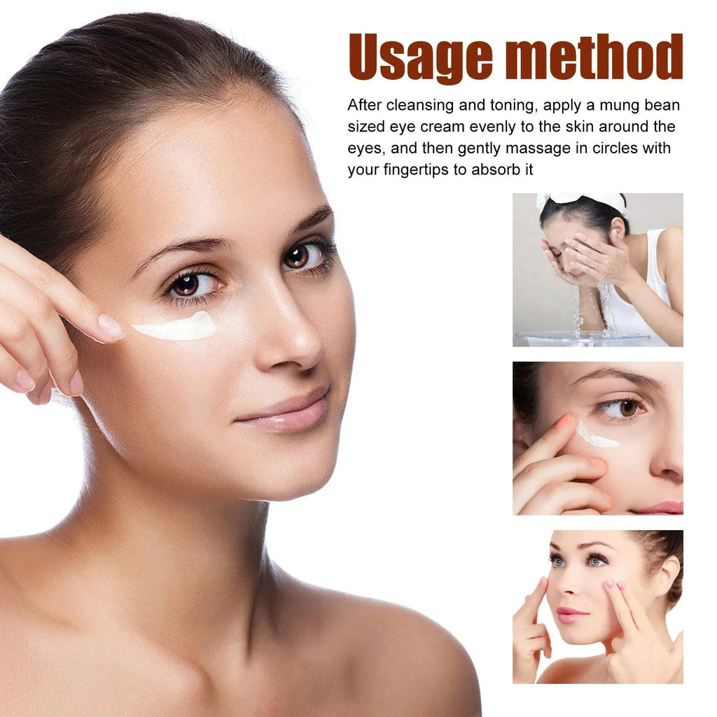 Dark Circles Remover Eye Cream Anti Puffiness Particles Removal Fade Fine Lines Under Repair Eye Bags Reduce Swelling Eye Care