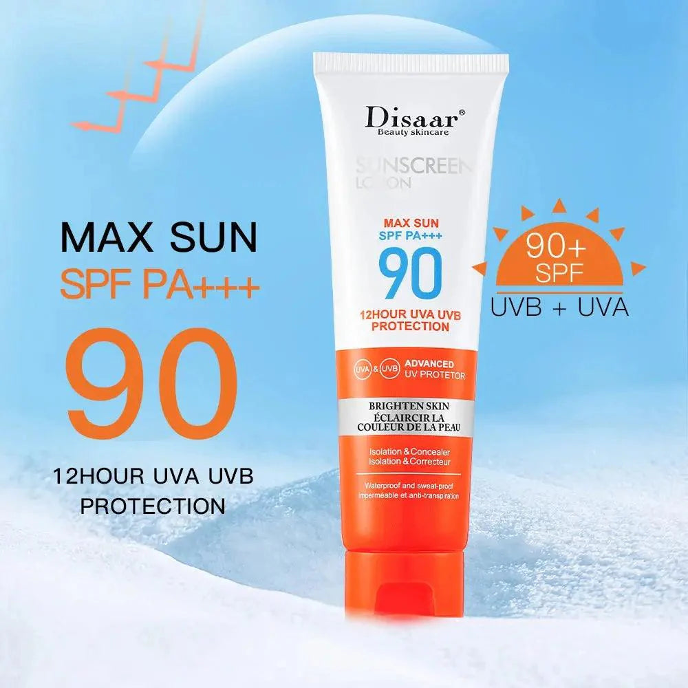 Disaar Facial Sunscreen SPF 50/60/90 UV Protective Sun Cream Moisturizing Skin Body Sunscreens Anti Sun Face Protection - BEAUTIRON