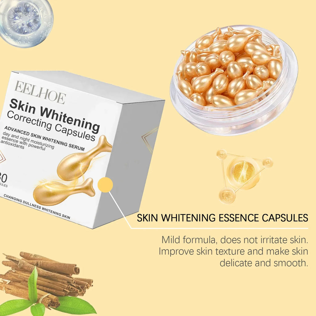 Vitamin E Capsules Brightening Skin Bleach Dull Skin Anti Dark S-pots Pigment Corrector Rejuvenated Skin Smooth Serum Capsules