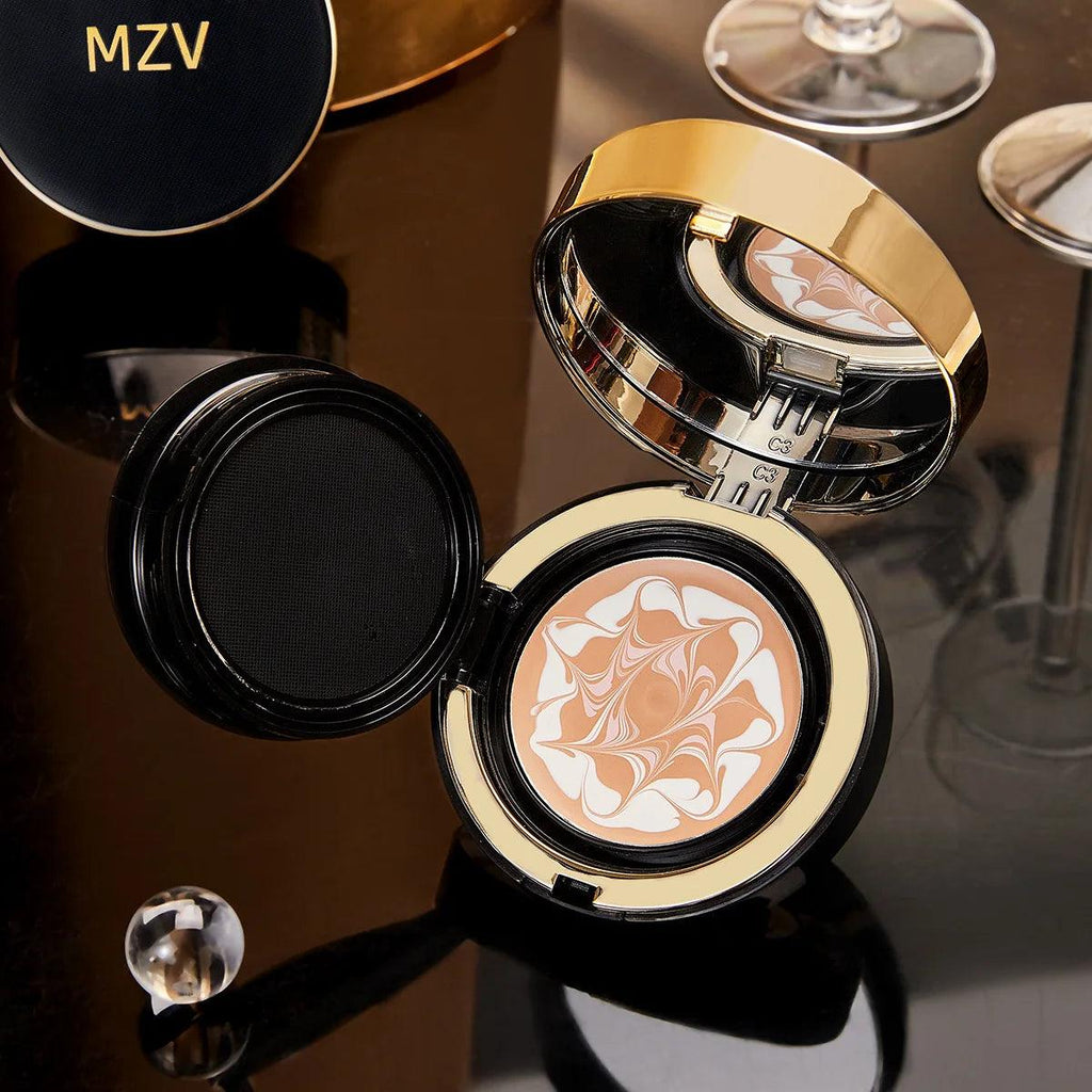 MZV Air Cushion Luxury 3-color Waterproof Foundation with Replacement Full Cover Oil Control Face Base Makeup Soft Concealer