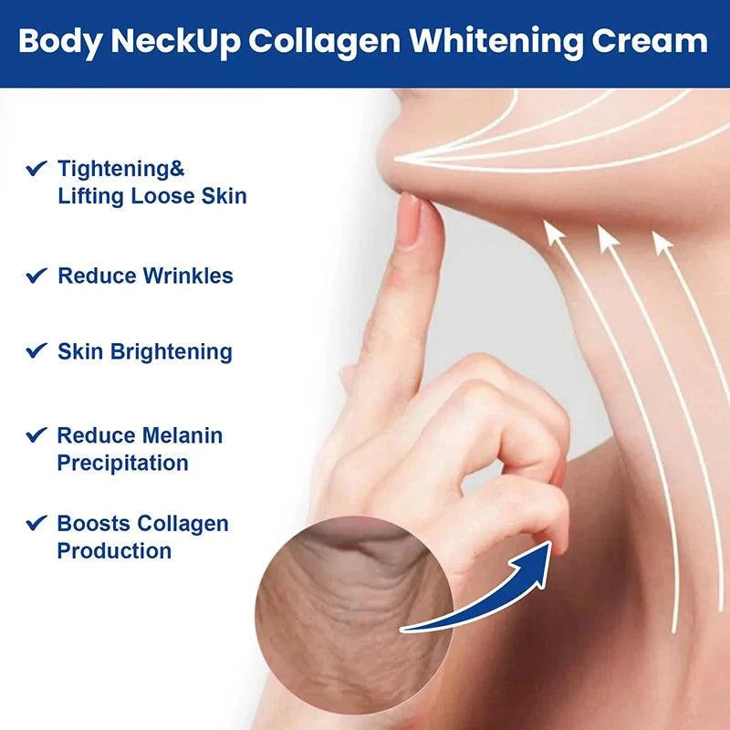 EELHOE Collagen Neck Cream Lifting Firming Anti-aging Efficient Reducing Fine Line Moisturizing Whitening Skincare 20g 2024