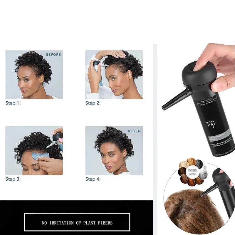 27.5g  Hair Fibers Kit Regrowth Powders Keratin Applicator Hair Building Fibers Spray Pump Hair Growth Hair Care Dropshopping - BEAUTIRON