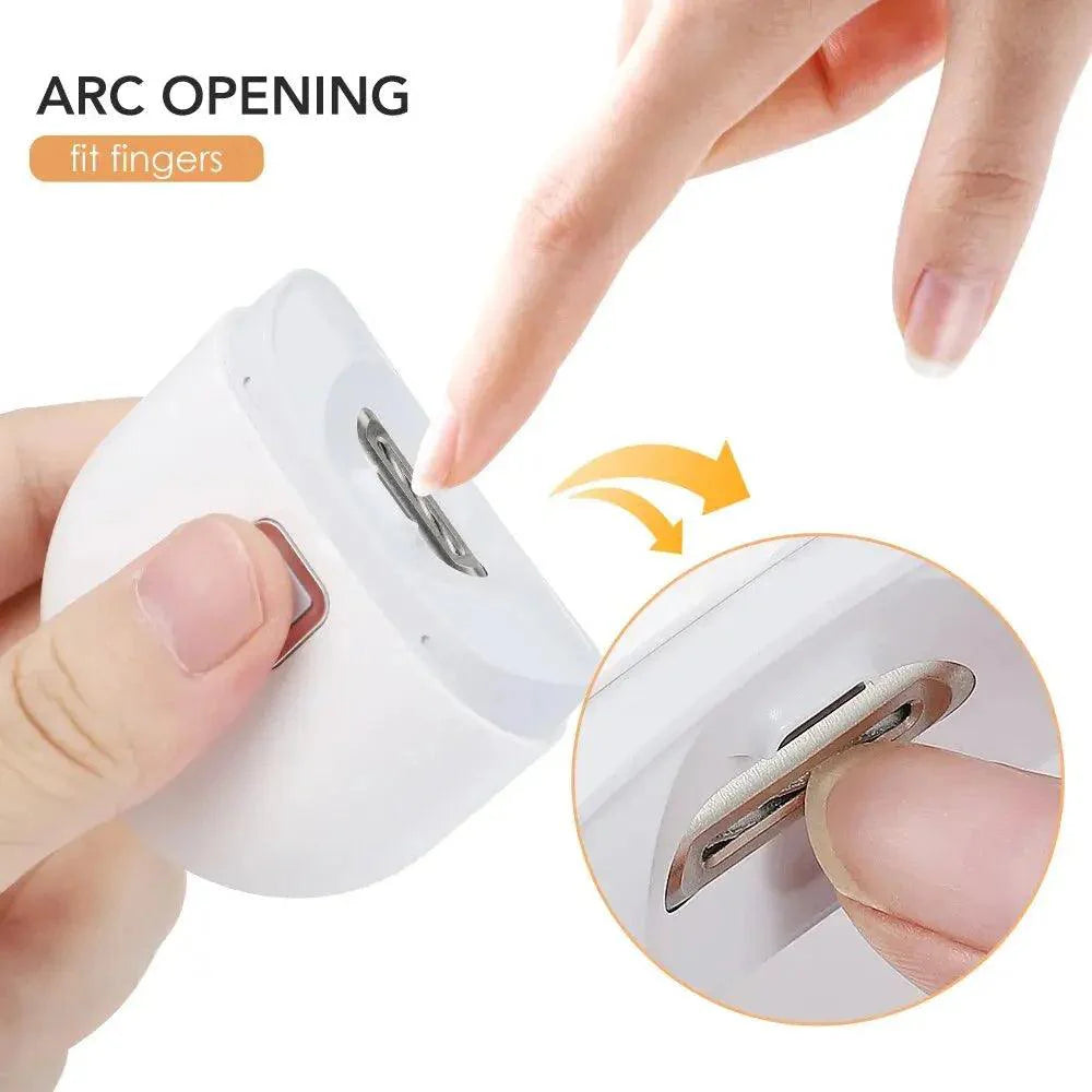 Electric Nail Clipper With Auxiliary Lighting Automatic Nail Grinder for Children and Adult Portable Mini Manicure Tools - BEAUTIRON