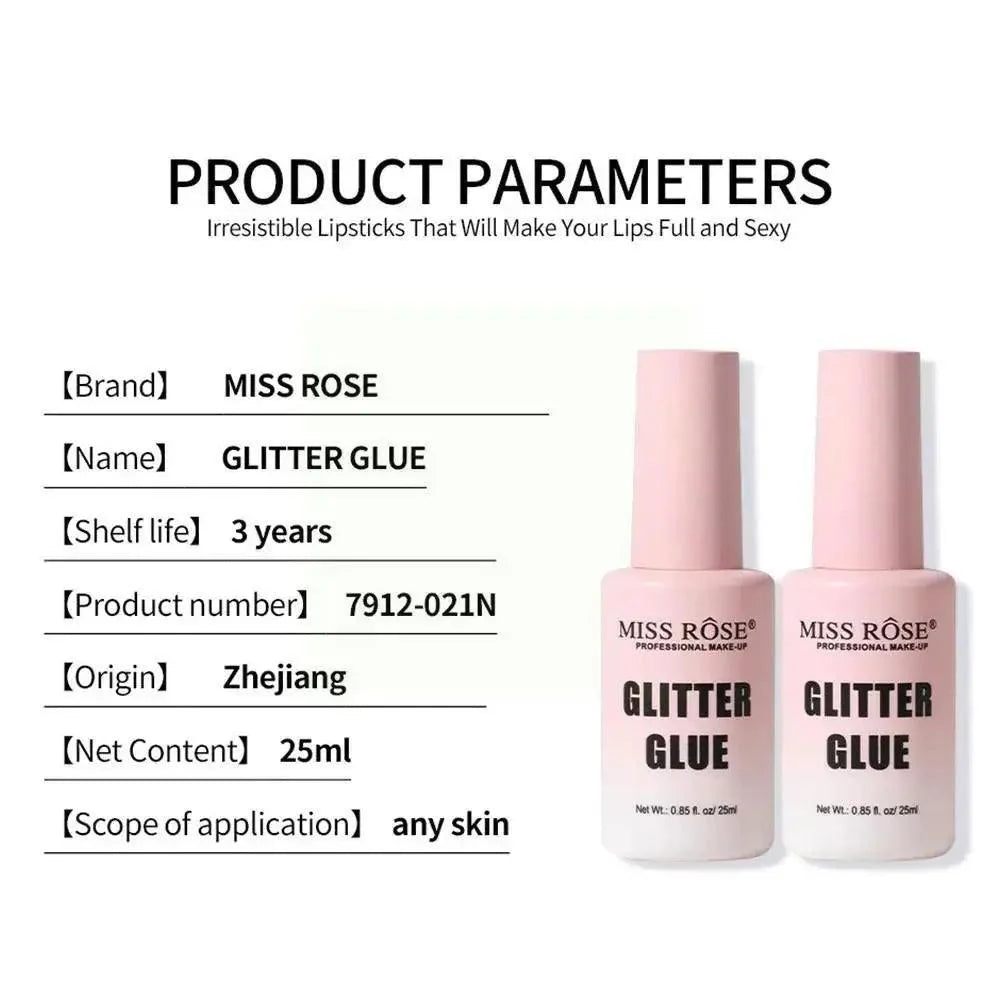 25ml Facial Makeup Glitter Glue Long Lasting Waterproof Face Glitter Glue For Eye Jewels Face Gems Eyeshadow Lip Glue Nail - BEAUTIRON