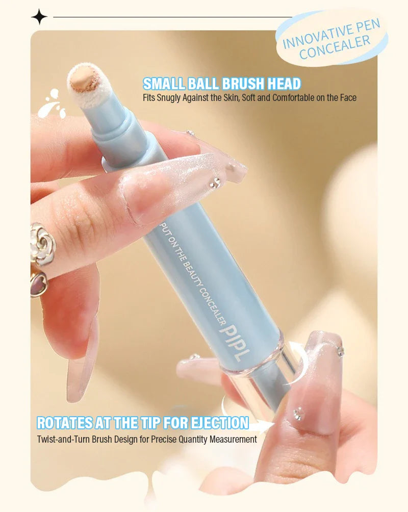 Moisturizing Concealer Face Brightening Concealer Covering Acne Scar and Dark Circles Under The Eyes Concealer Pen Liquid Makeup