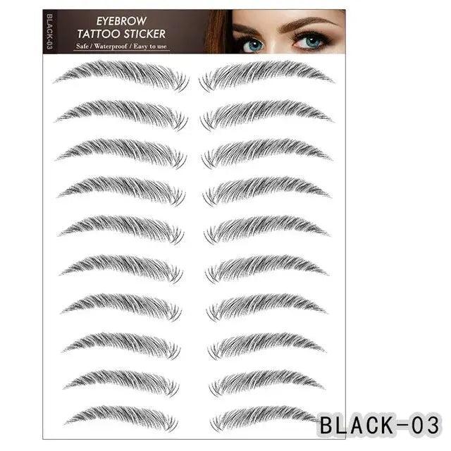 Waterproof 6D Eyebrow Tattoos for Lasting Beauty