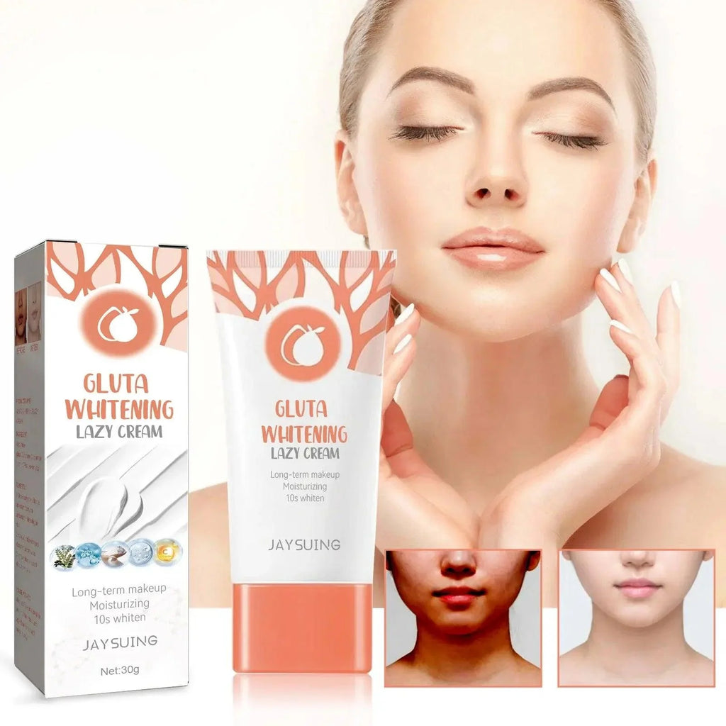 Gluta Whitening Lazy Cream Whiten Brighten Moisturizing Fade Melanin Resist Oxidation Firming Rejuvenation Lifting Repair Cream - BEAUTIRON