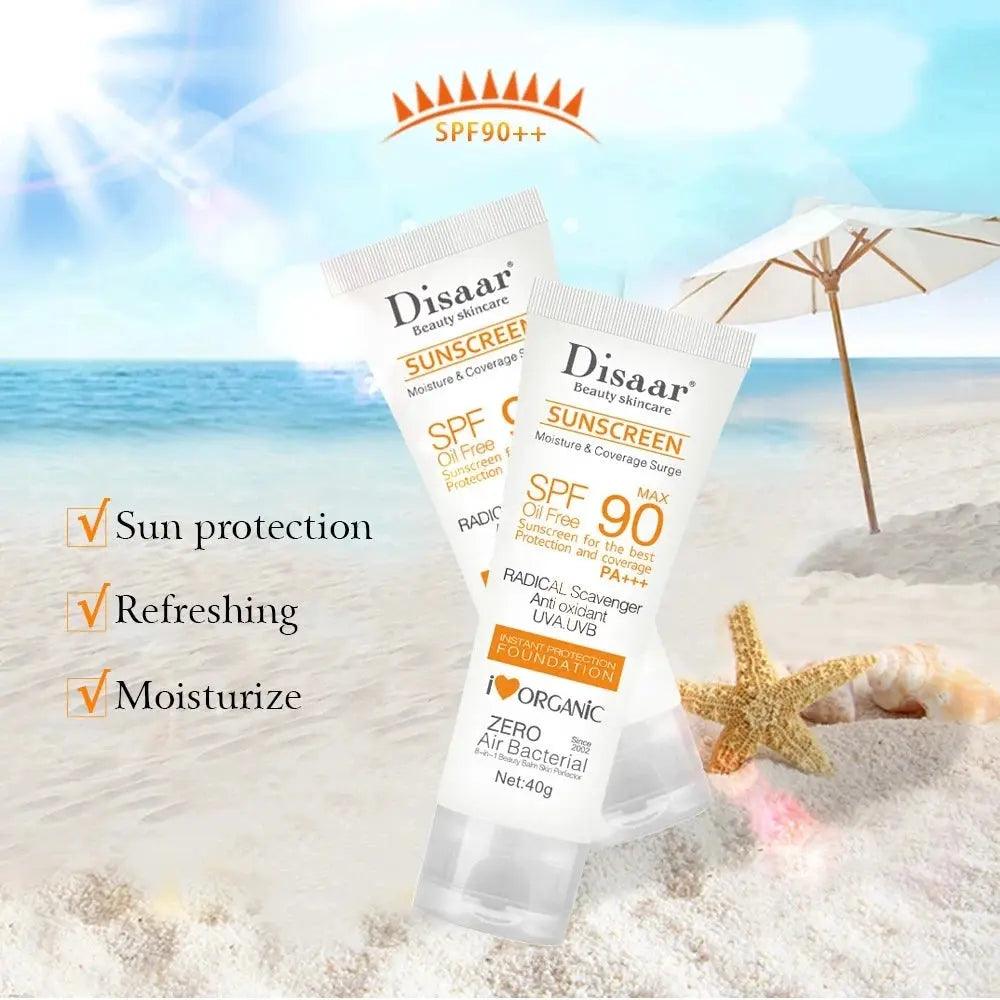 Disaar SPF 90 Facial Body Sunscreen Whitening Sun Cream Sunblock Skin Protective Cream Anti-Aging Oil-control Moisturizing - BEAUTIRON